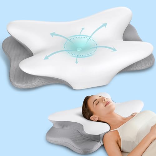 418buec2cll.jpg Pain Relief Ergonomic Cervical Pillow for Side Sleepers | Cooling Memory Foam Pillow for Neck Support and Pain Relie