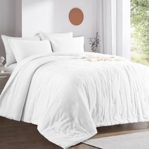 Hombys 100% Cotton Muslin Oversized King Comforter for Summer | Lightweight and Breathable Down Alternative Comforte