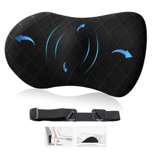 Adjustable Lumbar Support Pillow for Office, Car and Travel Relief
