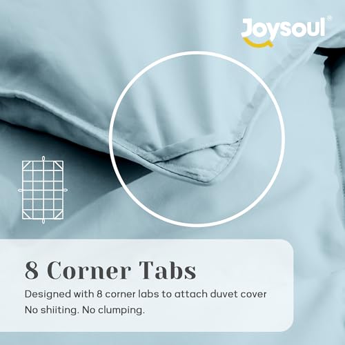 418vdphwd l.jpg Joysoul King Size All Season Down Comforter - Ultra Soft Goose Down & Feather Fiber Fill, Luxury Hotel Blue Duvet Insert