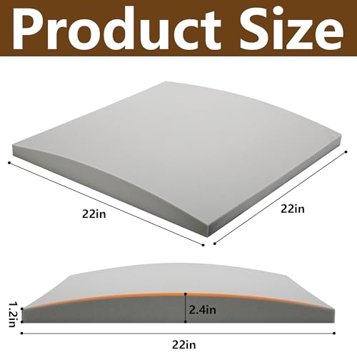 419nxn6nuhl 1.jpg Moonoom Grey Couch Cushion Support 22"x22" for Sagging Sectional Loveseat Chair, High Density Foam Replacement, 3 Pcs, F