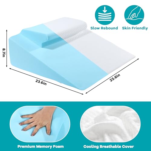 419ozjlxfl.jpg HOMBYS Adjustable Bed Wedge Pillow for Pressure Relief and Snoring