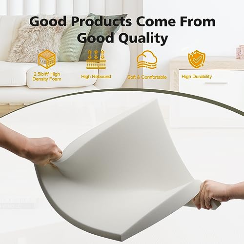 419pxpobmcl 1.jpg High Density Foam Replacement Cushions for Sagging Sectional Chair and Sofa Gray Set of 3 | Supportive Insert Pads f