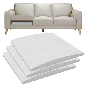 High Density Foam Replacement Cushions for Sagging Sectional Chair and Sofa Gray Set of 3 | Supportive Insert Pads f