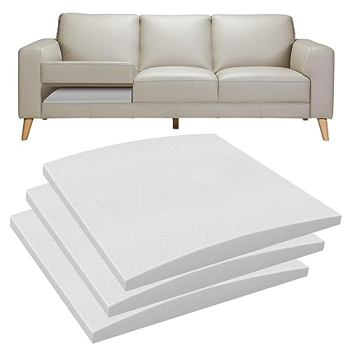 419s3ukkdtl 1.jpg High Density Foam Replacement Cushions for Sagging Sectional Chair and Sofa Gray Set of 3 | Supportive Insert Pads f