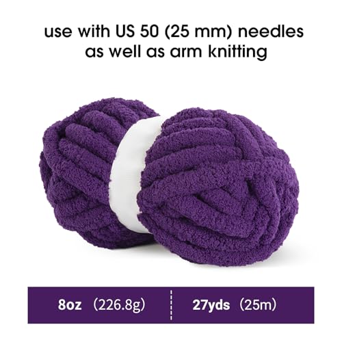 419snnnqbkl 1.jpg MABOZOO Soft Plush Yarn Bulky for Hand or Arm Knitting | MABOZOO Fluffy Jumbo Chenille Yarn for Crocheting | MABOZO