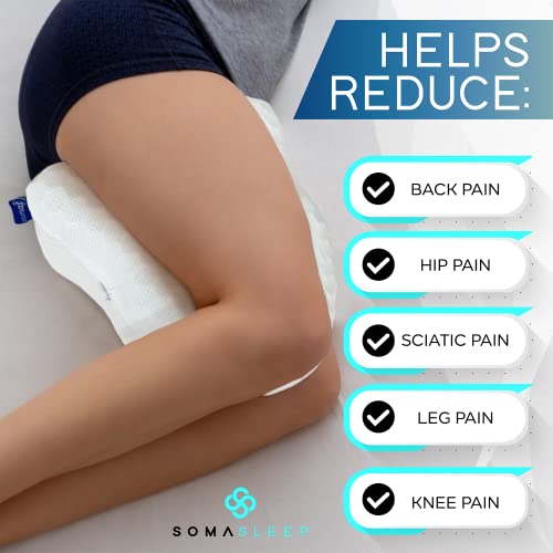 419s3njqdjl.jpg SelectSoma Cooling Memory Foam Gel Knee Pillow for Side Sleepers - Pain Relief for Sciatica, Back, Hips, Knees, and Join