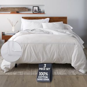Ella Jayne Luxury Duvet Cover Set Full Size | Hotel Quality Cotton | Modern Design | Breathable & Lightweight | 3 Piece