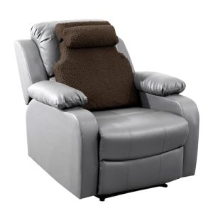 HOMBYS Sherpa Fleece Lumbar Support Pillow for Recliner Back Pain Relief Big High Back Support | HOMBYS Memory Foam