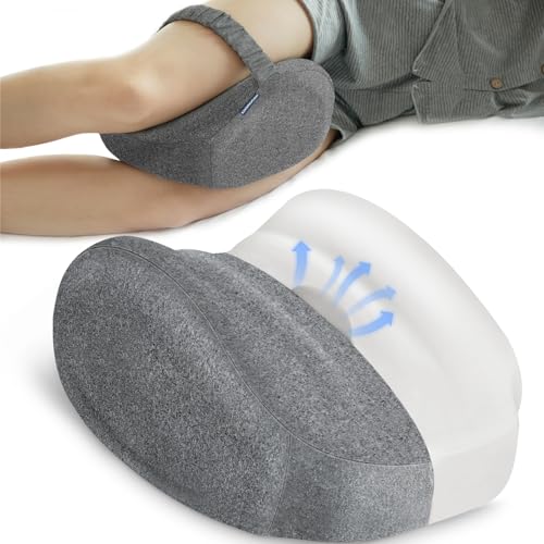 41aw1wgoonl.jpg KingPavonini Cooling Knee Pillow for Side Sleepers with Memory Foam and Strap KingPavonini Ergonomic Hip Pillow for Side