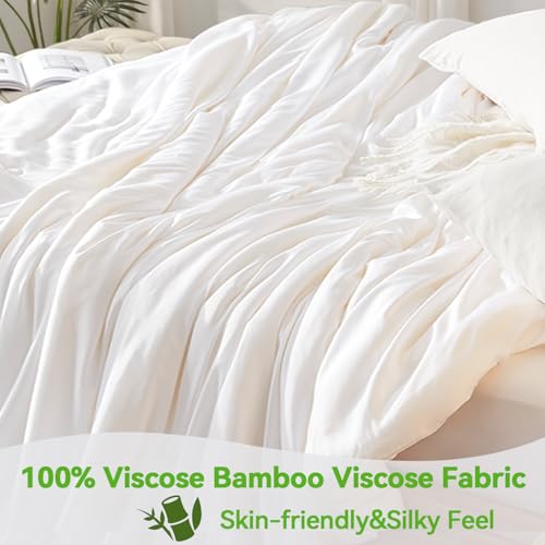 41adaxsngwl 1.jpg Globon Summer Comforter King Size for Hot Sleepers: Natural Cooling Bamboo Viscose Shell, Organic Breathable Fill, Doubl