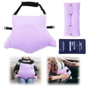 BALAPET Comfortable Hysterectomy Pillow Set for Post-Surgery Recovery (Purple) BALAPET Hysterectomy Seat Belt Pillow w