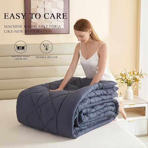 41bg7qqf7hl.jpg Extra Large 128x120 Oversized King Comforter for All Season Use | Soft Lightweight 128x120 King Size Comforter with