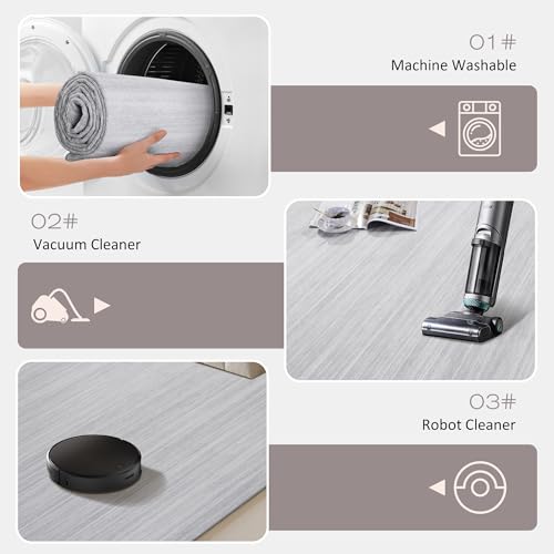 41cq790n5fl 1.jpg HOMBYS 10x14 Modern Area Rug for Living Room and Bedroom, Non-Shedding Ombre Tonal Floor Carpet with Non-Slip Backing, M