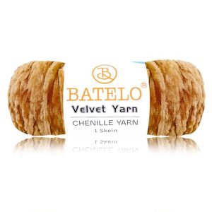 Soft Fluffy Chenille Velvet Yarn for Crocheting/Knitting - 200g Chocolate