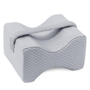 Cooling Leg Pillow for Side Sleepers and Sciatica Pain Relief | Spine Aligning Support Knee Pillow for Hips and Join