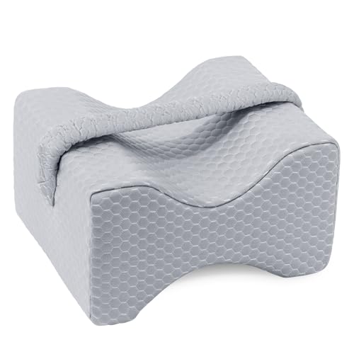 41ccpr9unl.jpg Cooling Leg Pillow for Side Sleepers and Sciatica Pain Relief | Spine Aligning Support Knee Pillow for Hips and Join