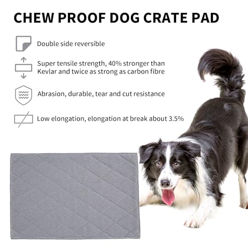 41chh4neptl.jpg Indestructible HOMBYS Chew Proof Dog Crate Pad Mat, Durable and Water Resistant Teething Puppy Crate Mats for Aggress