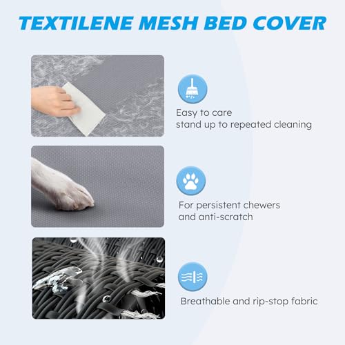 41cktu1 xsl.jpg Heeyoo Cooling Raised Pet Cot for Summer Use | Heeyoo Chew Proof Washable Dog Bed for Comfortable Rest | Heeyoo No-