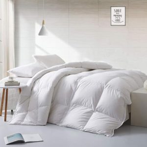 APSMILE Lightweight Down Alternative Comforter, 120"x98" - White King Size