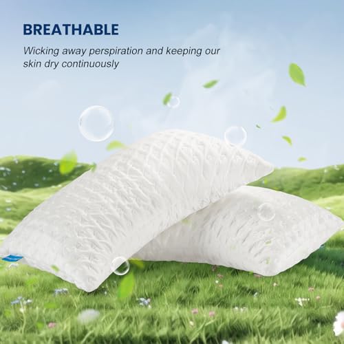 41dcea03d0l 1.jpg Neck and Shoulder Pain Relief Adjustable Shredded Memory Foam Pillow for Side Sleepers | Ergonomic Curved Memory Foa