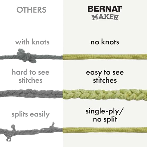 41f6icv5osl.jpg Bernat Maker Hyacinth Bulky Yarn - 250g Cotton Nylon - Perfect for Knitting & Crochet