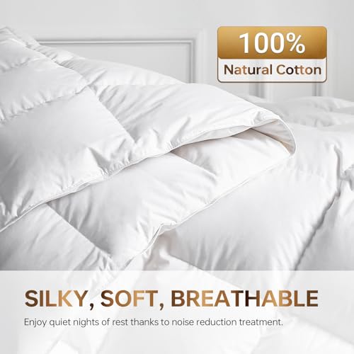 41fektybvhl 1.jpg C&W White Goose Down Comforter King Size for Stress Relief and Comfort | C&W White Goose Down Comforter King Size fo
