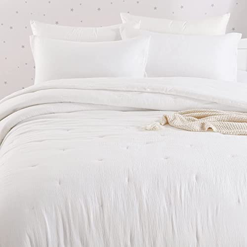 41fmh2xgcql.jpg HOMBYS 100% Cotton Muslin Lightweight and Breathable Down Alternative Comforter for Summer, King Size 102x90 | HOMBY