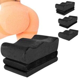 HOMBYS Adjustable Height BBL Pillow After Surgery for Sleeping | High Density Foam BBL Recovery Pillow for Sitting