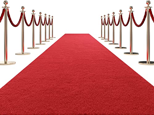 41fe9fpsg6l.jpg HOMBYS 450 GSM Extra Thick Red Carpet Runner for Parties & Events HOMBYS Non-Slip Red Carpet Runner for Wedding Decorati