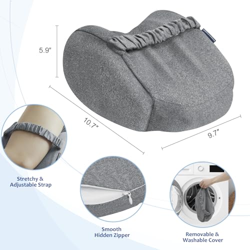 41ff4efwt l.jpg KingPavonini Cooling Knee Pillow for Side Sleepers with Memory Foam and Strap KingPavonini Ergonomic Hip Pillow for Side