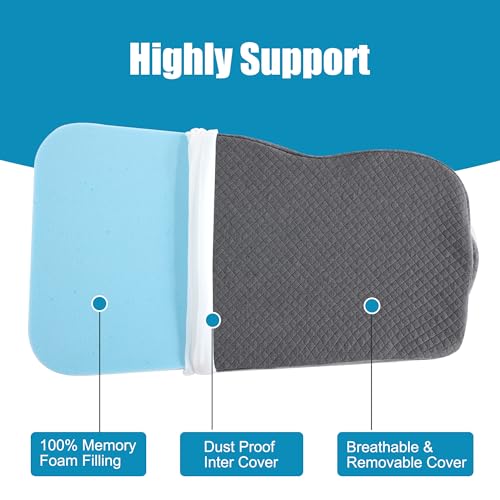 41fzkexgmyl 2.jpg HOMBYS Memory Foam Knee Pillow for Side Sleepers - Knee Support, Leg Separation, Lower Back Pain Relief and Pregnancy Su