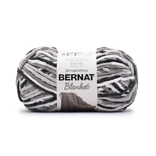 41g81s2wvpl 2.jpg Bernat Super Bulky Acrylic Yarn - Chunky Chenille for Knitting and Crocheting (Gray Storm, 220 Yards 2-Pack) Bernat Ch