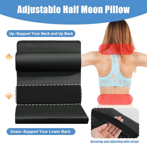 41ggfcclgol.jpg HOMBYS 5-in-1 Recliner Seat Cushion with Lumbar Support & Leg Pad, Black