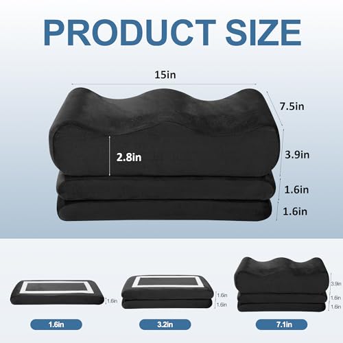 41hapkujw7l.jpg HOMBYS Adjustable Height BBL Pillow After Surgery for Sleeping | High Density Foam BBL Recovery Pillow for Sitting