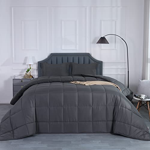 41hejavlpl 1.jpg HOMBYS Alaskan King Size Comforter for All Season and Oversized Duvet Insert, Extra Large Down Alternative Bed Comfor