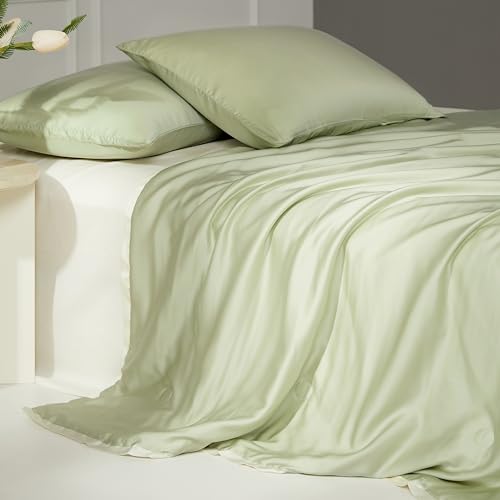 41hdtrzcxel 1.jpg MIDO HOUSE Cooling Comforter for Hot Sleepers in Eucalyptus Tencel Lyocell Fiber Queen Size Machine Washable Light Summe