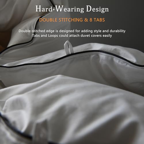 41hhncfclcl.jpg Hotel Collection White Down Alternative Comforter - King Size Fluffy and Cozy (120x98")