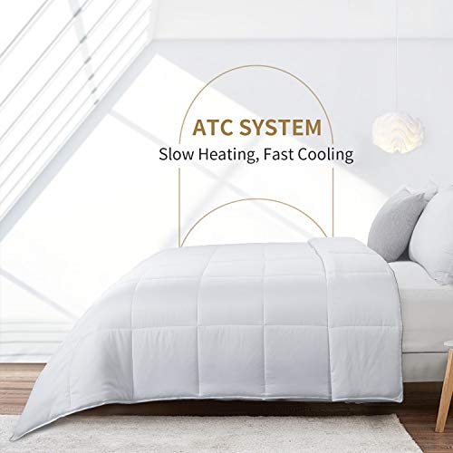 41hmzd2cr2l 5.jpg HOMBYS Lightweight Summer Cooling Comforter for Hot Sleepers - Super King Size, 100% Rayon Derived from Bamboo, 8 Corner