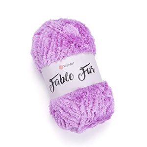 Fable Fur Yarn 100% Micro Polyester - Super Bulky for Knitting & Crochet (100g) - 978