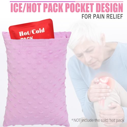 41i5pxcqlyl 2.jpg Comfortable Minky Dot Lavender Knee Pillow for Side Sleepers Back Pain Relief After Surgery