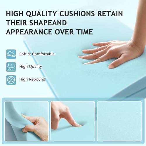 41idxi3exfl 1.jpg High Density Foam Cushion Support for Sofa Sagging - Curved 40D Replacement Fits Loveseats & Sectionals, Set of 2 |