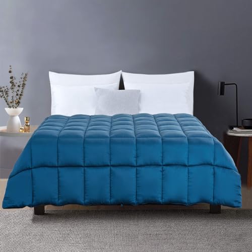 41im1p2ukl 1.jpg Cooling 100% Rayon Derived from Bamboo Queen Size Comforter for Hot Sleepers, Down Alternative Comforter with 8 Corner T