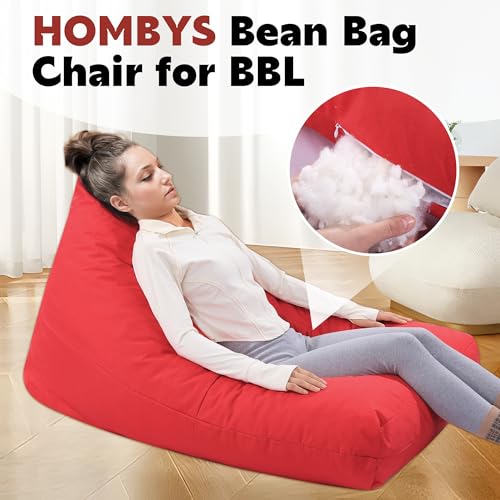 41j5jnkkvkl 1.jpg HOMBYS Red BBL Chair for Post-Surgery Sitting and Sleeping with Shredded Foam Filling HOMBYS Red Brazilian Butt Lift P
