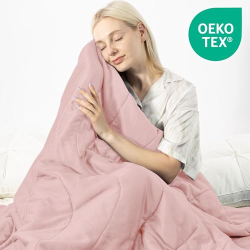 41jn46pj9gl.jpg NATUREFIELD Cooling Comforter, Rayon Derived from Bamboo, Lightweight Summer Quilt for Queen/Full Size | NATUREFIELD