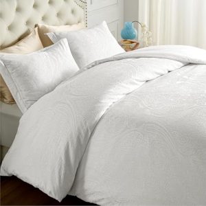 Bedsure Boho Textured Medallion Duvet Cover Set Queen Size Bedsure Soft and Breathable Jacquard Bedding Set Queen Bedsur