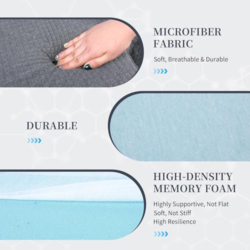 41jvgcjsbgl 1.jpg HOMBYS 4" Thick Z Shape Memory Foam Leg Pillow for Side Sleepers | HOMBYS Memory Foam Knee Pillow for Sleeping Helps