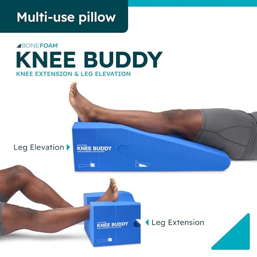 41k7byw9f3l.jpg BoneFoam Knee Buddy Extender and Elevating Pillow - Post Surgery Recovery & Rehabilitation - Physicians Designed - FSA/H