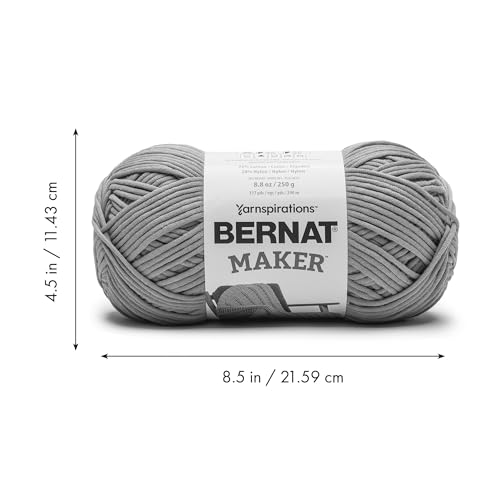 41kn0edhstl.jpg Bernat Maker Hyacinth Bulky Yarn - 250g Cotton Nylon - Perfect for Knitting & Crochet