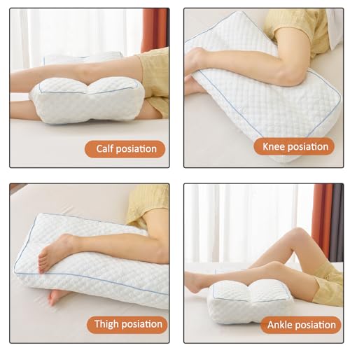 41l0vl rsl.jpg Gehannah Memory Foam Knee Pillow for Side Sleepers, 5.5" Leg Aligner Pillow, Supports Spine Alignment and Relieves Lo